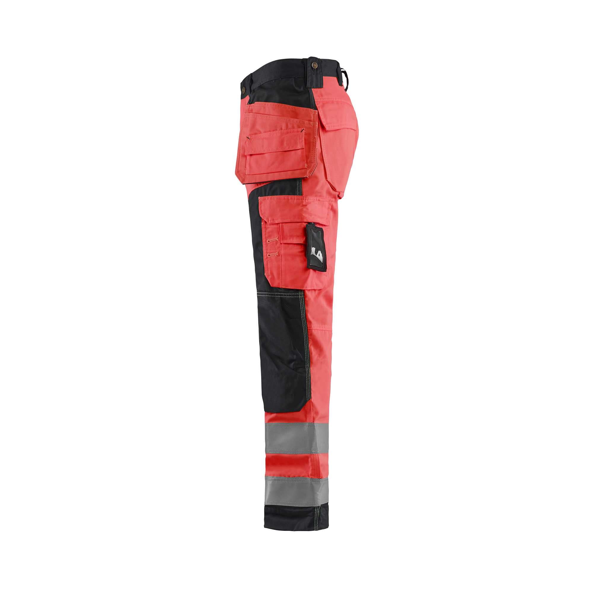 BLAKLADER 15681811 | Hi Vis craftsman trousers Hi Vis Reflective Work Trousers Men - Twill Fabric